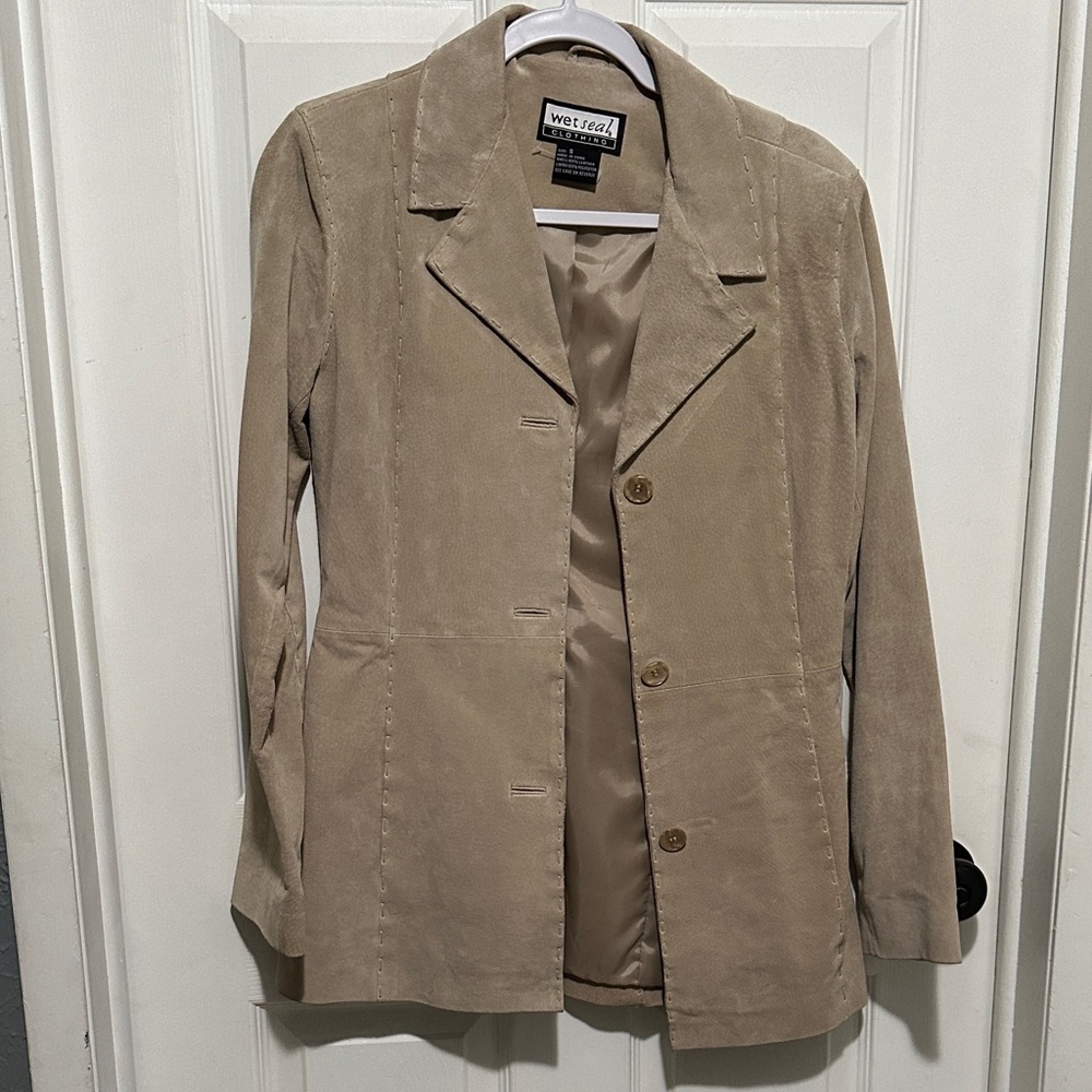 Wet Seal Beige leather jacket